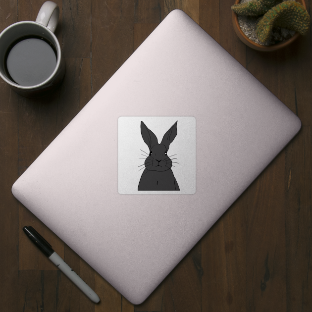 Rabbit black gray by Noamdelf06